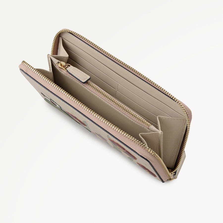 Midnight Wanderer Large Zip Around Wallet Porcini - 112992