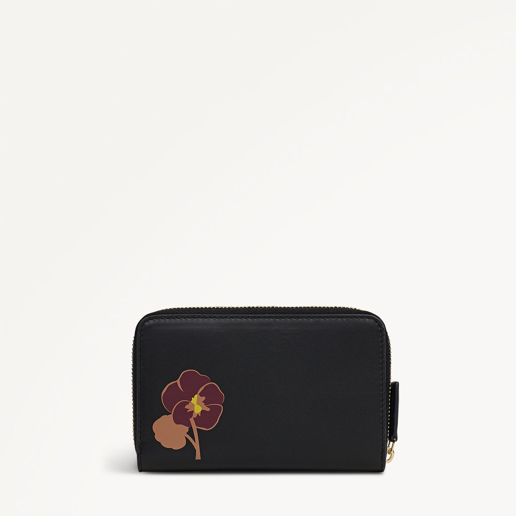 Midnight Wanderer Medium Zip Around Purse Black - 112995