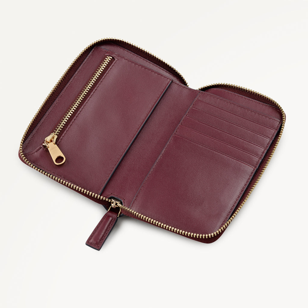 Midnight Wanderer Medium Zip Around Purse Dark Cherry - 112996