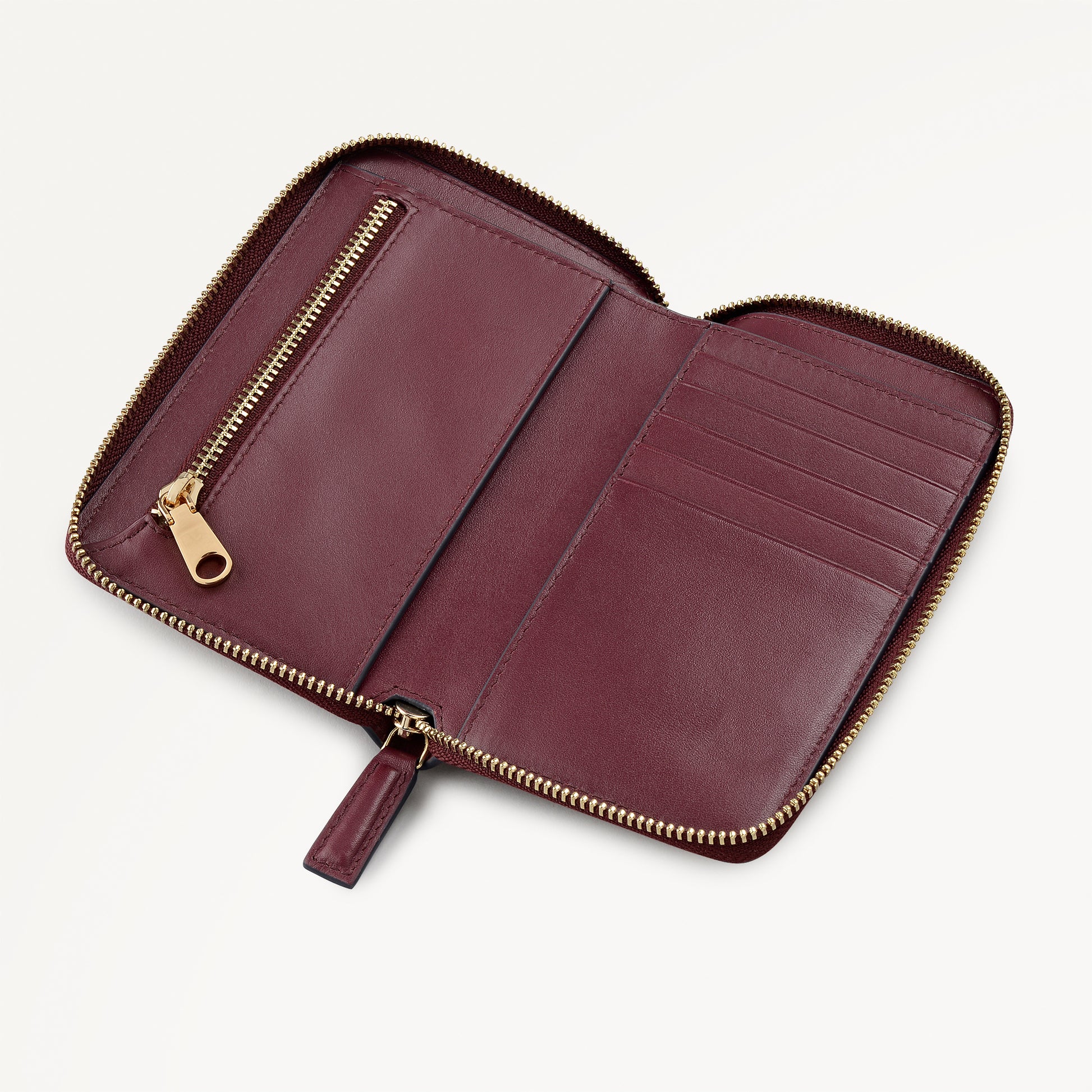 Midnight Wanderer Medium Zip Around Purse Dark Cherry - 112996