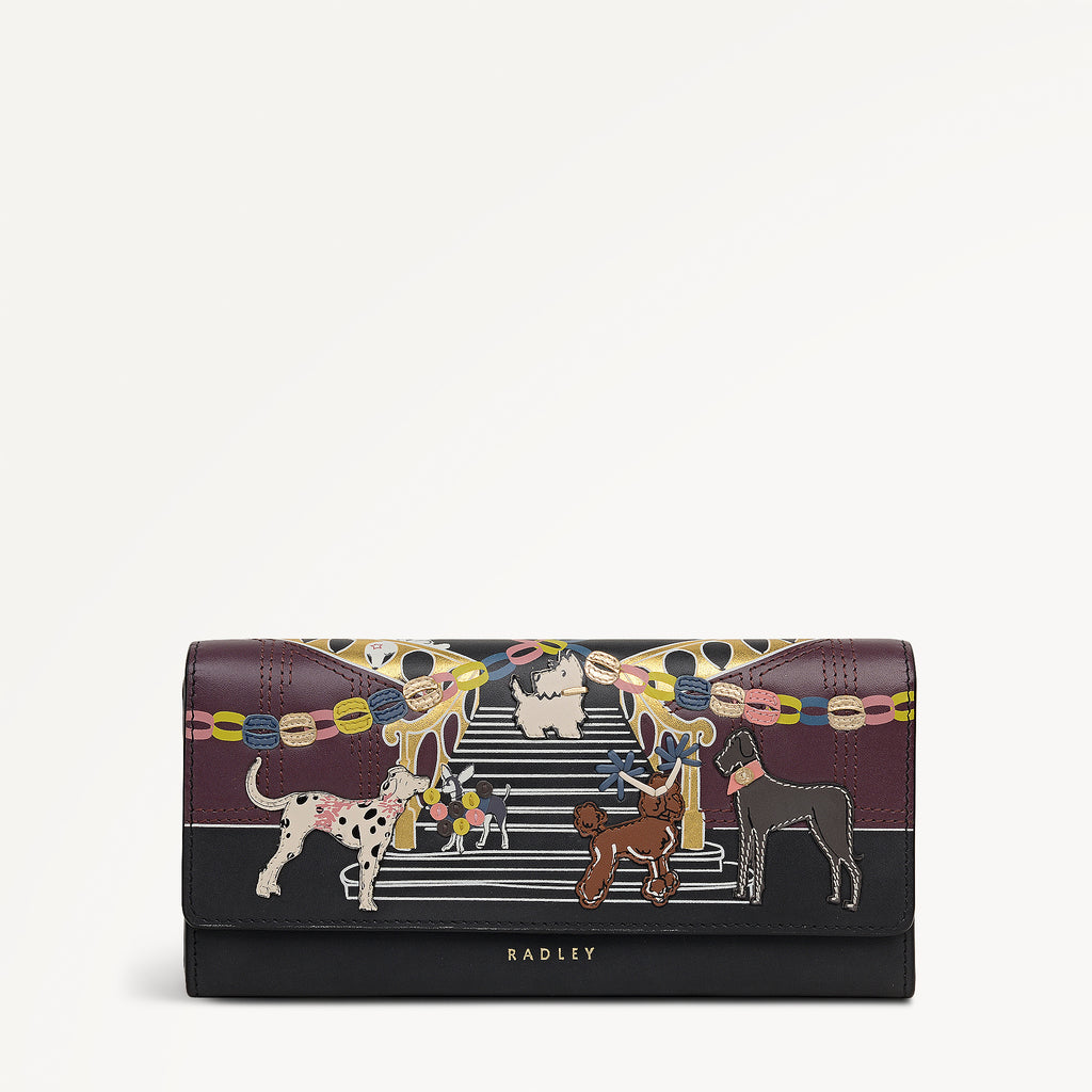 Party Pals Large Flapover Wallet Black - 112998