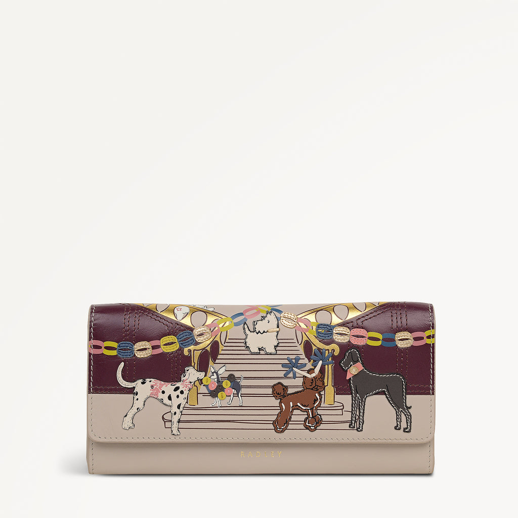 Party Pals Large Flapover Wallet Porcini - 113002