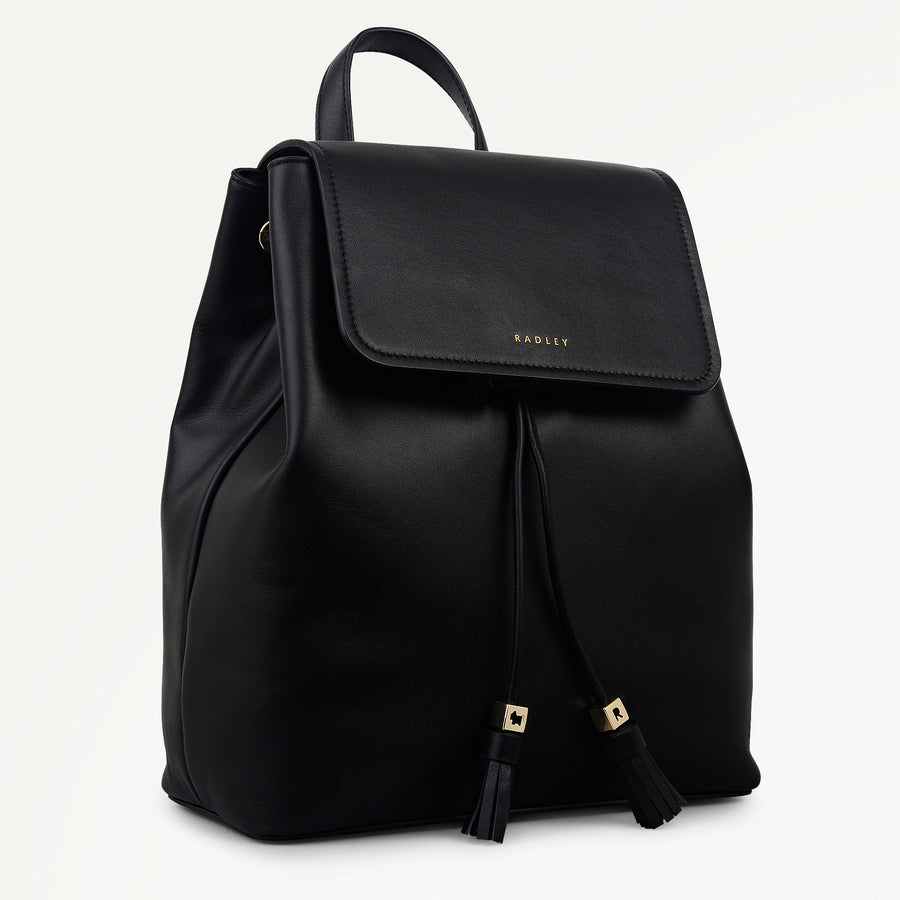 Noble Alley Small Flapover Backpack Black - 113007