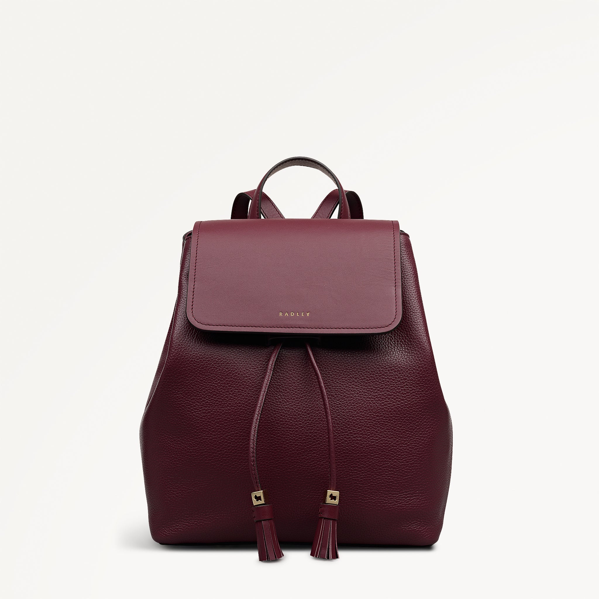 Dark Cherry Small Flapover Backpack | Noble Alley SS26 | Radley London