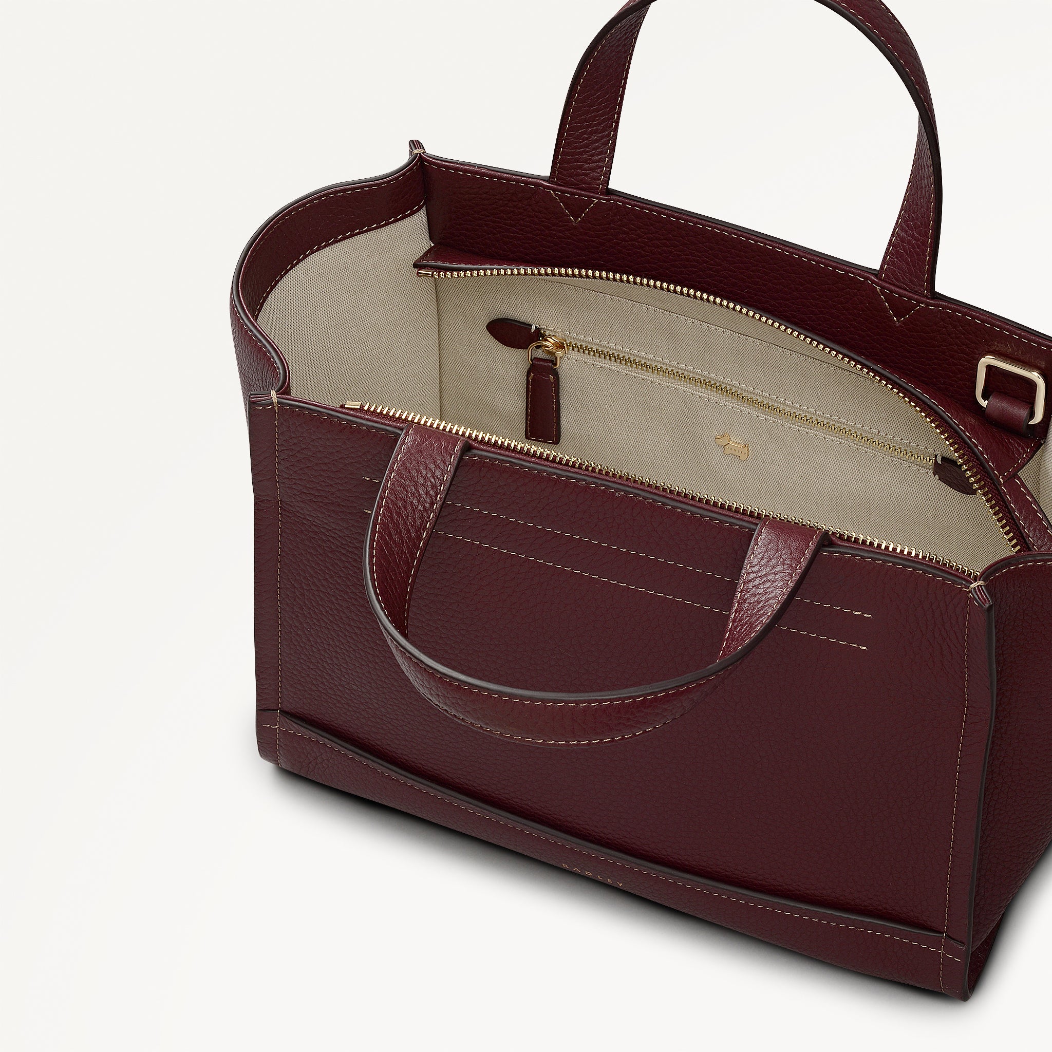 Dark Cherry Medium Ziptop Grab Bag | Oak Street SS26 | Radley London