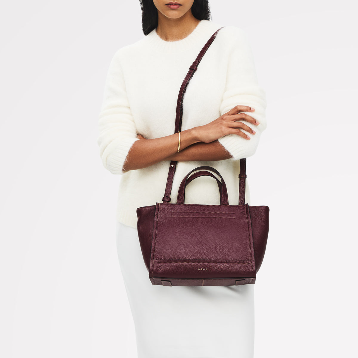 Dark Cherry Medium Ziptop Grab Bag | Oak Street SS26 | Radley London