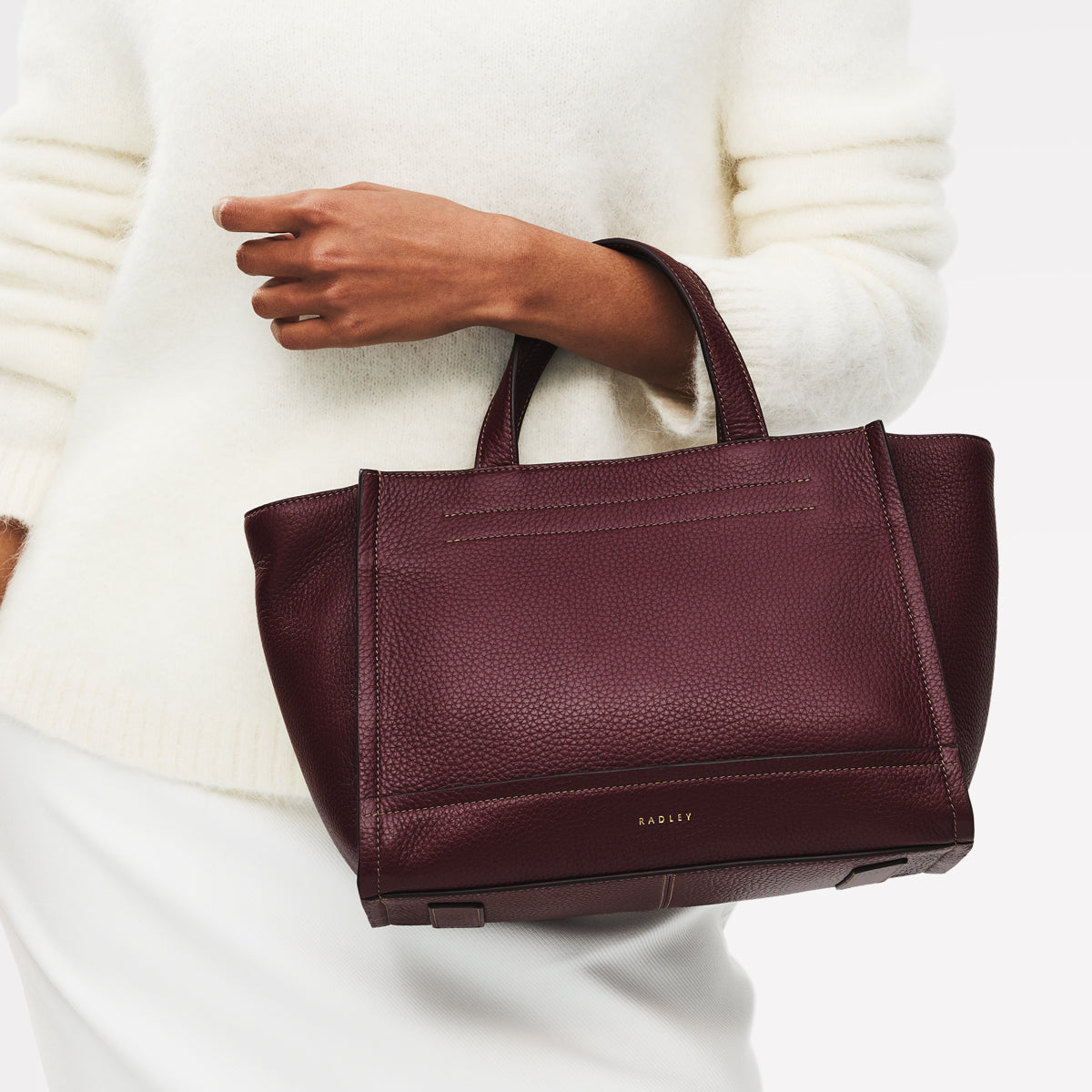 Dark Cherry Medium Ziptop Grab Bag | Oak Street SS26 | Radley London