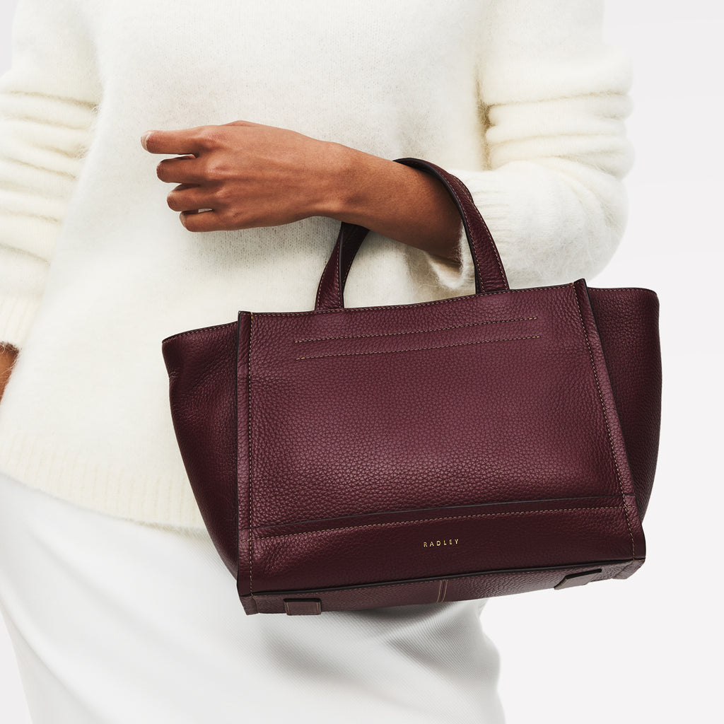 Oak Street Medium Ziptop Grab Dark Cherry - 113029