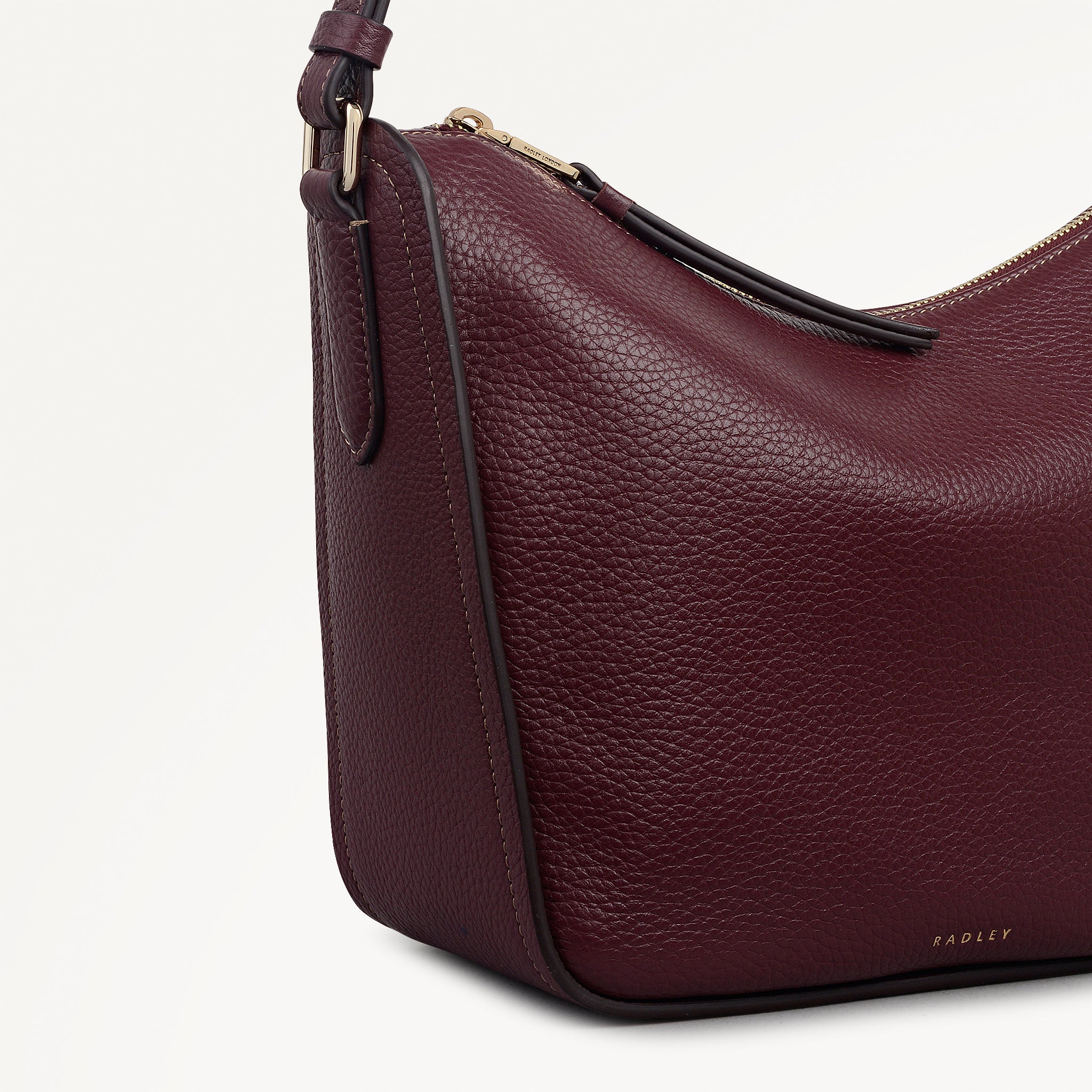 Dark Cherry Medium Ziptop Cross Body Bag | Oak Street SS26