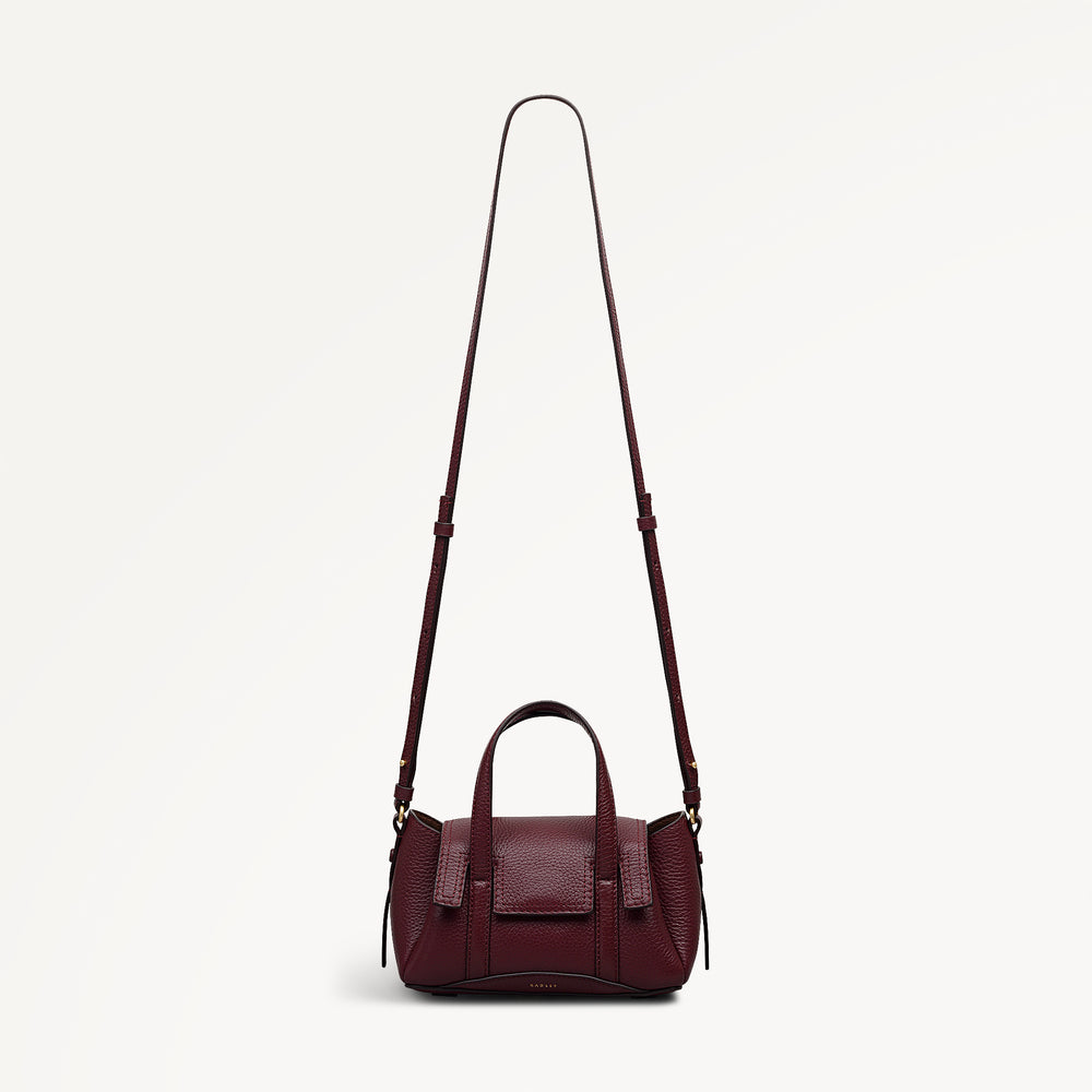 The Chancery Small Flapover Grab Dark Cherry - 113035