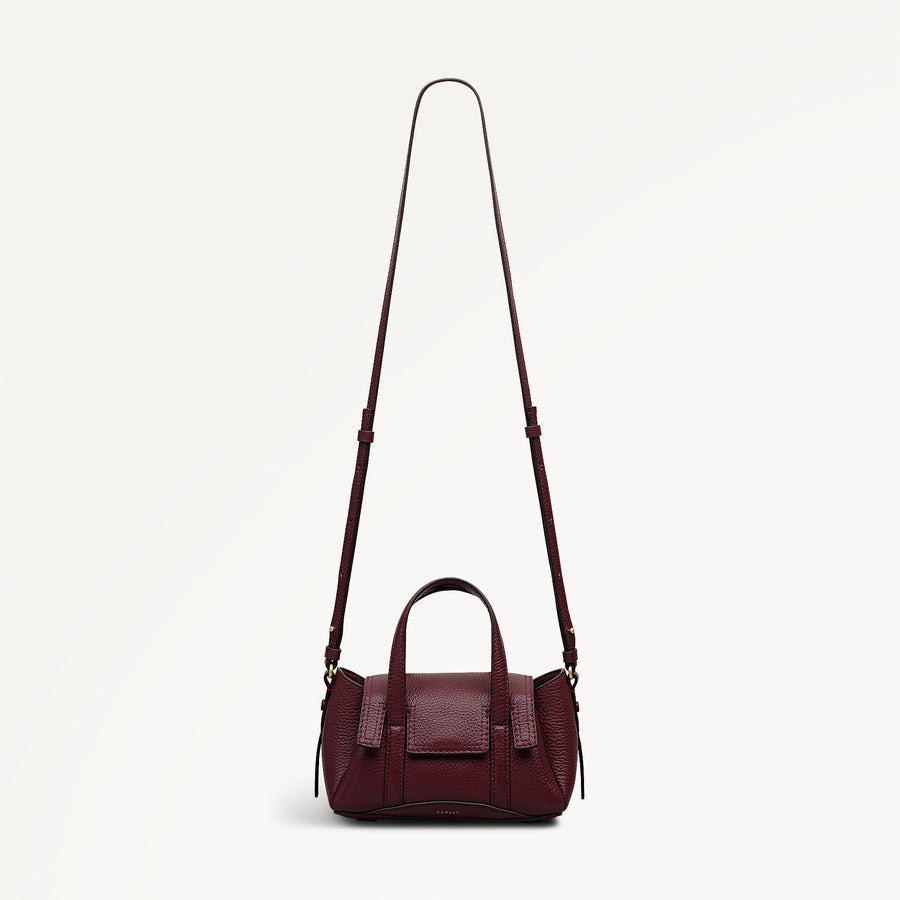 The Chancery Small Flapover Grab Dark Cherry - 113035