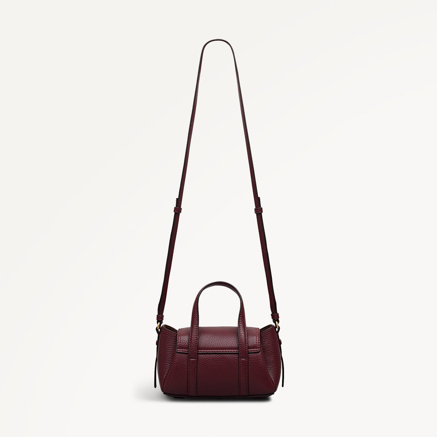 The Chancery Small Flapover Grab Dark Cherry - 113035