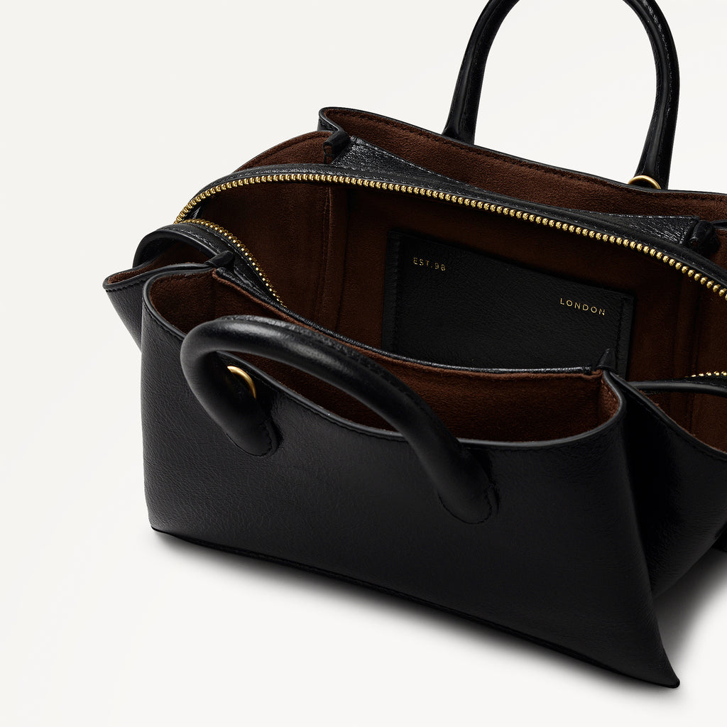 The Romilly Small Ziptop Grab Black - 113039