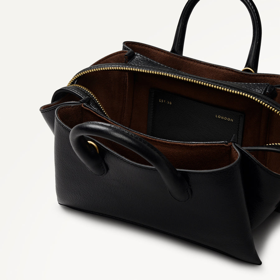 The Romilly Small Ziptop Grab Black - 113039