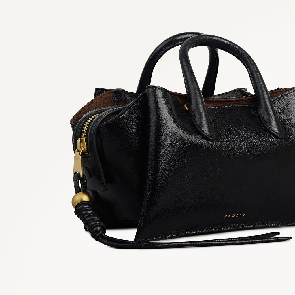 The Romilly Small Ziptop Grab Black - 113039