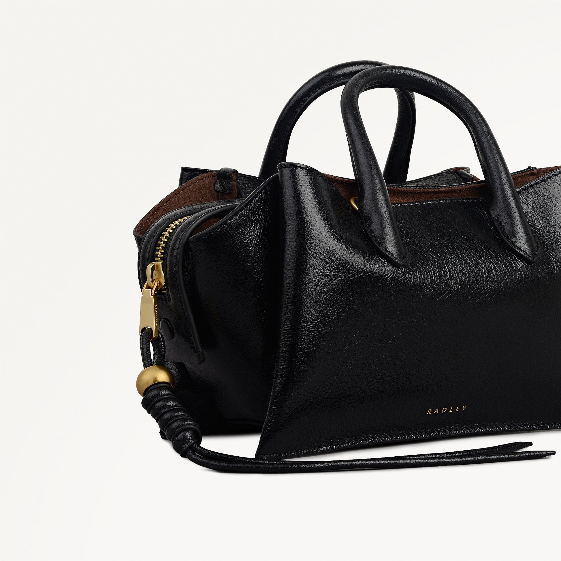 The Romilly Small Ziptop Grab Black - 113039