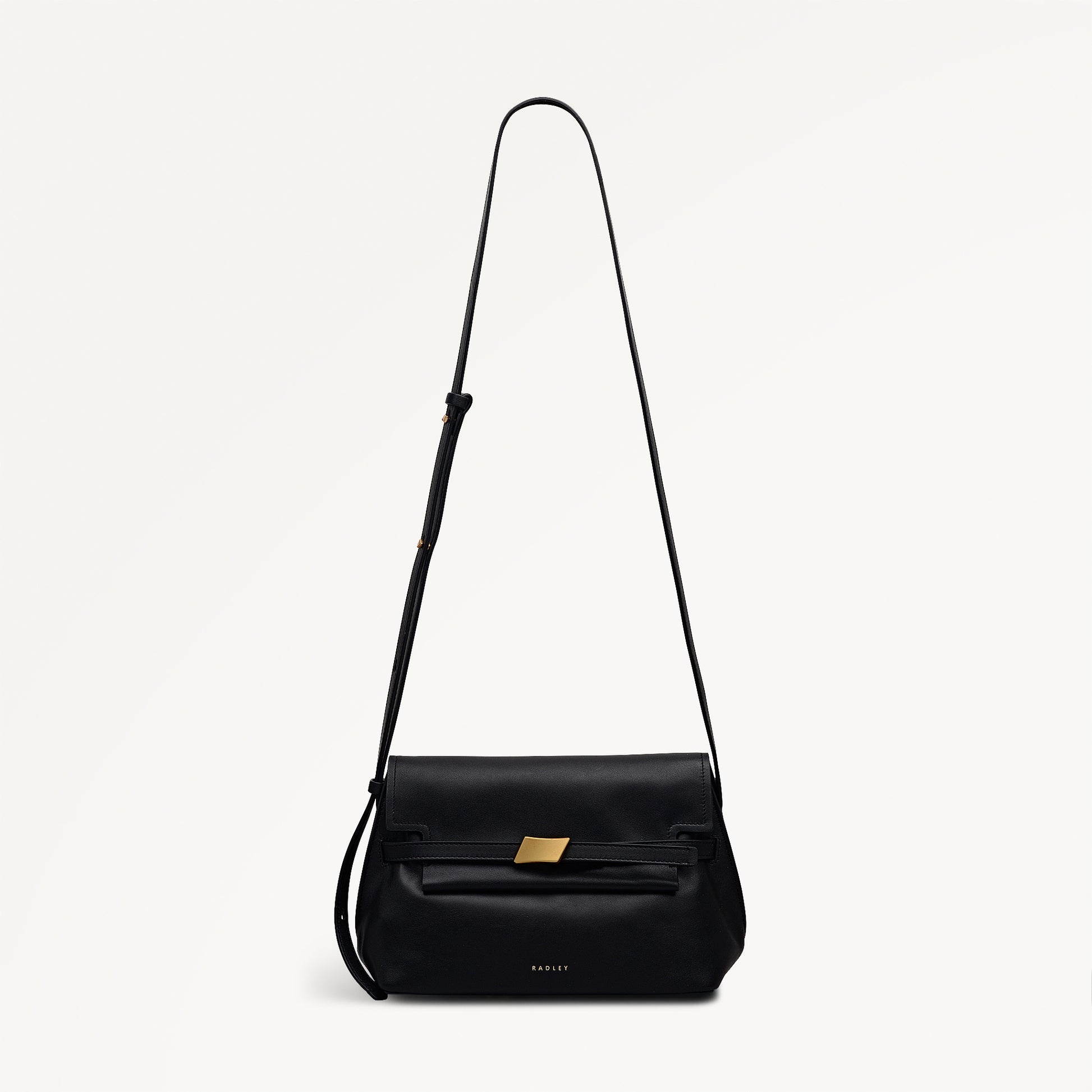 The Christina Small Flapover Cross Body Black - 113040
