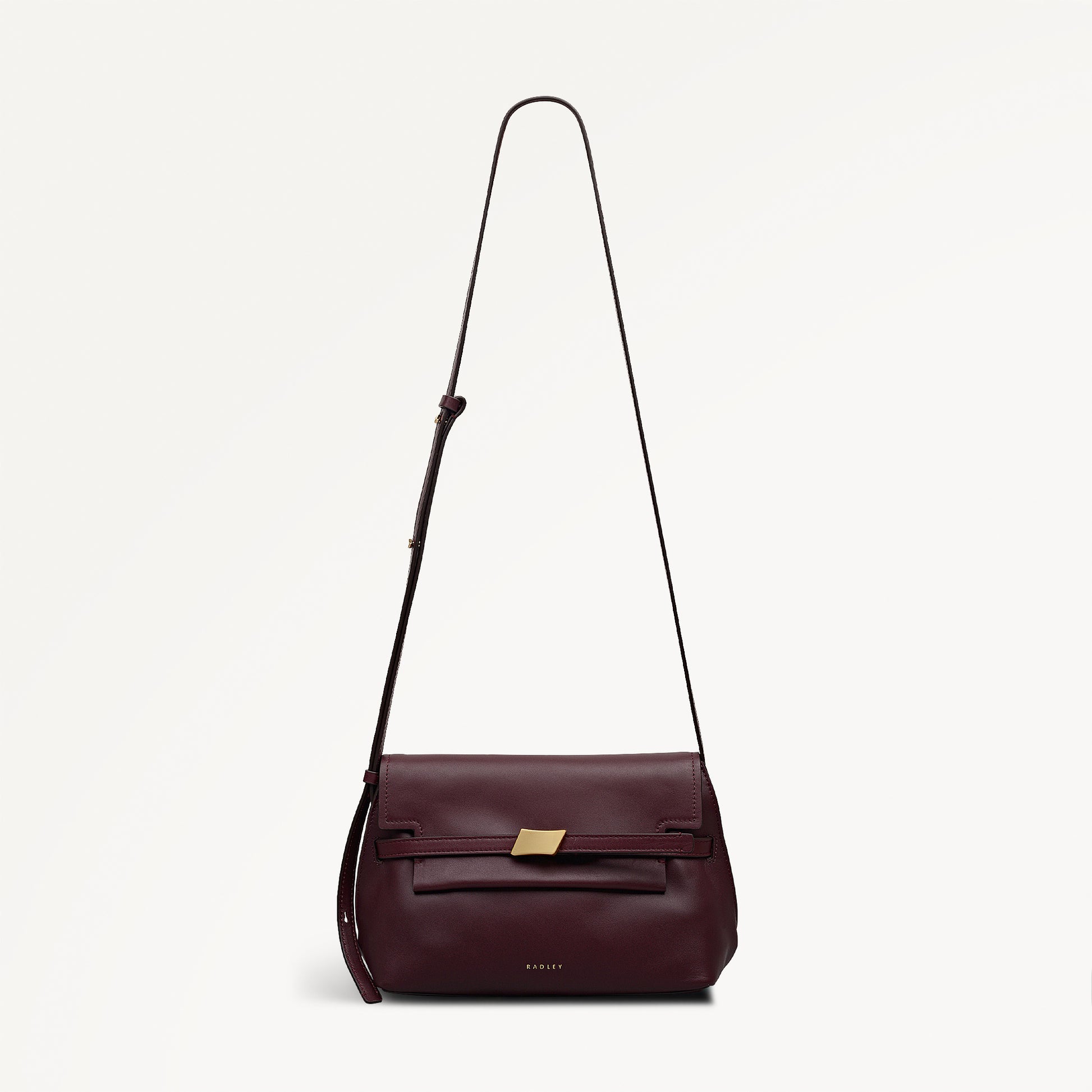 The Christina Small Flapover Cross Body Dark Cherry - 113041