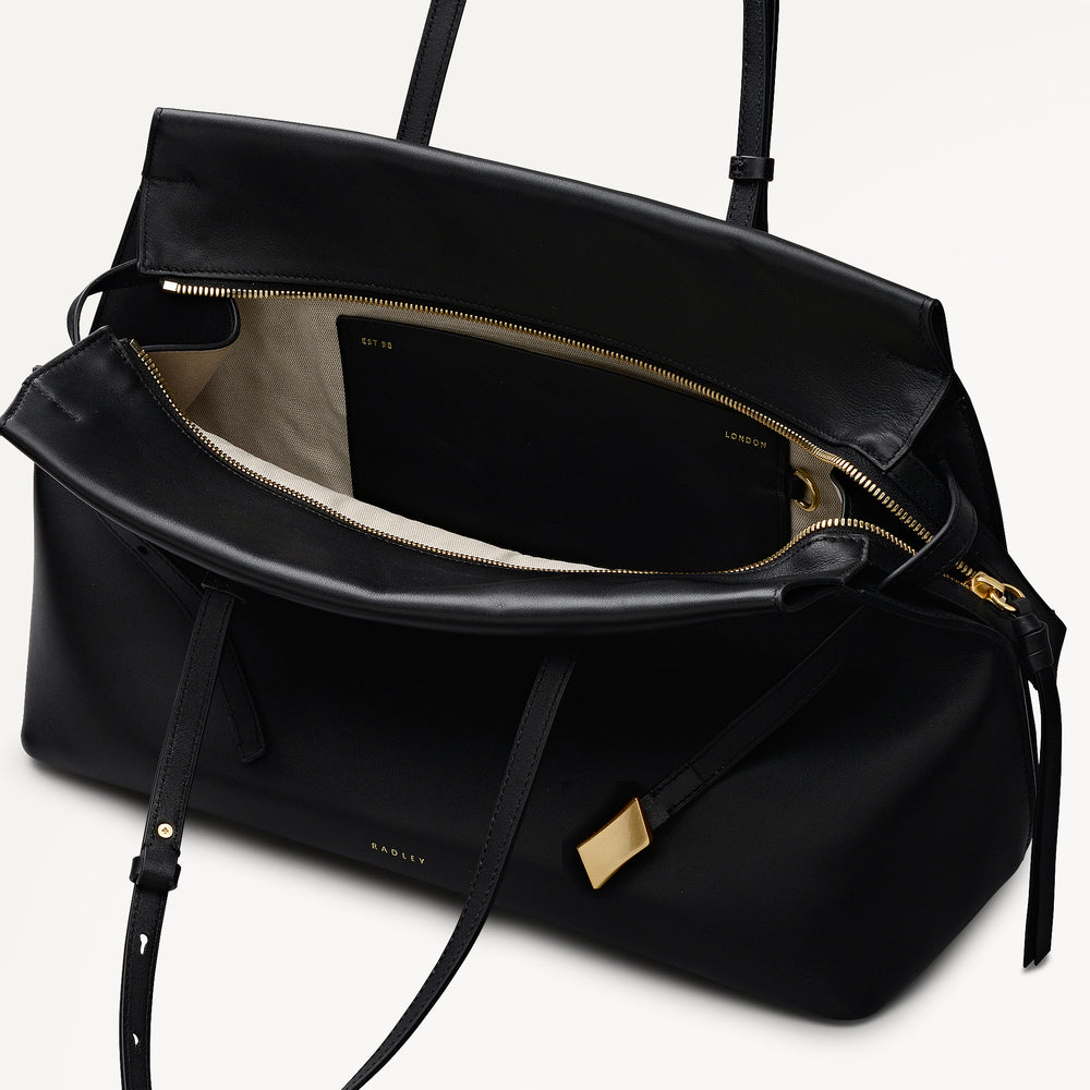The Christina Large Ziptop Shoulder Black - 113043