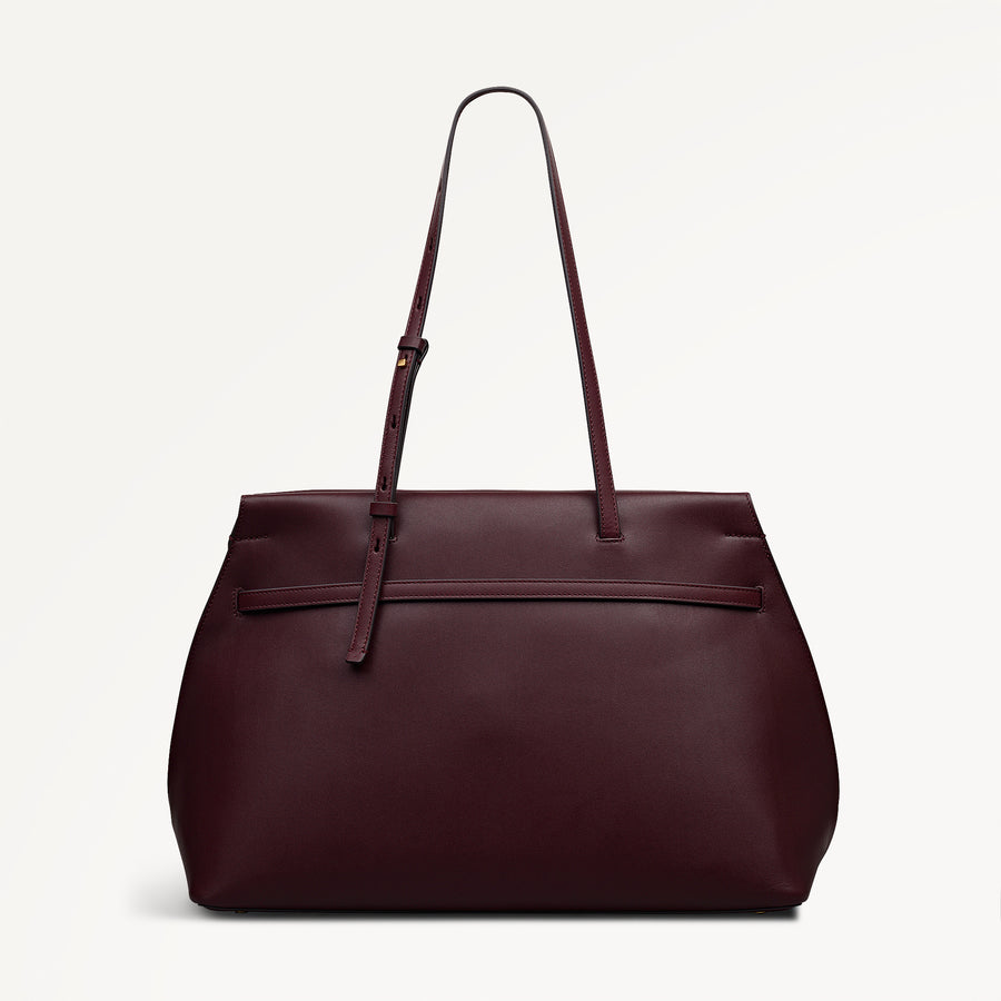 The Christina Large Ziptop Shoulder Dark Cherry - 113044