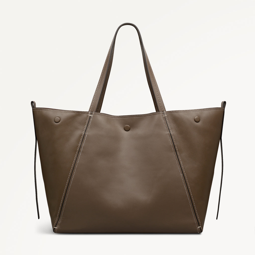 The Delphine Extra Large Open Top Tote Coffee - 113045