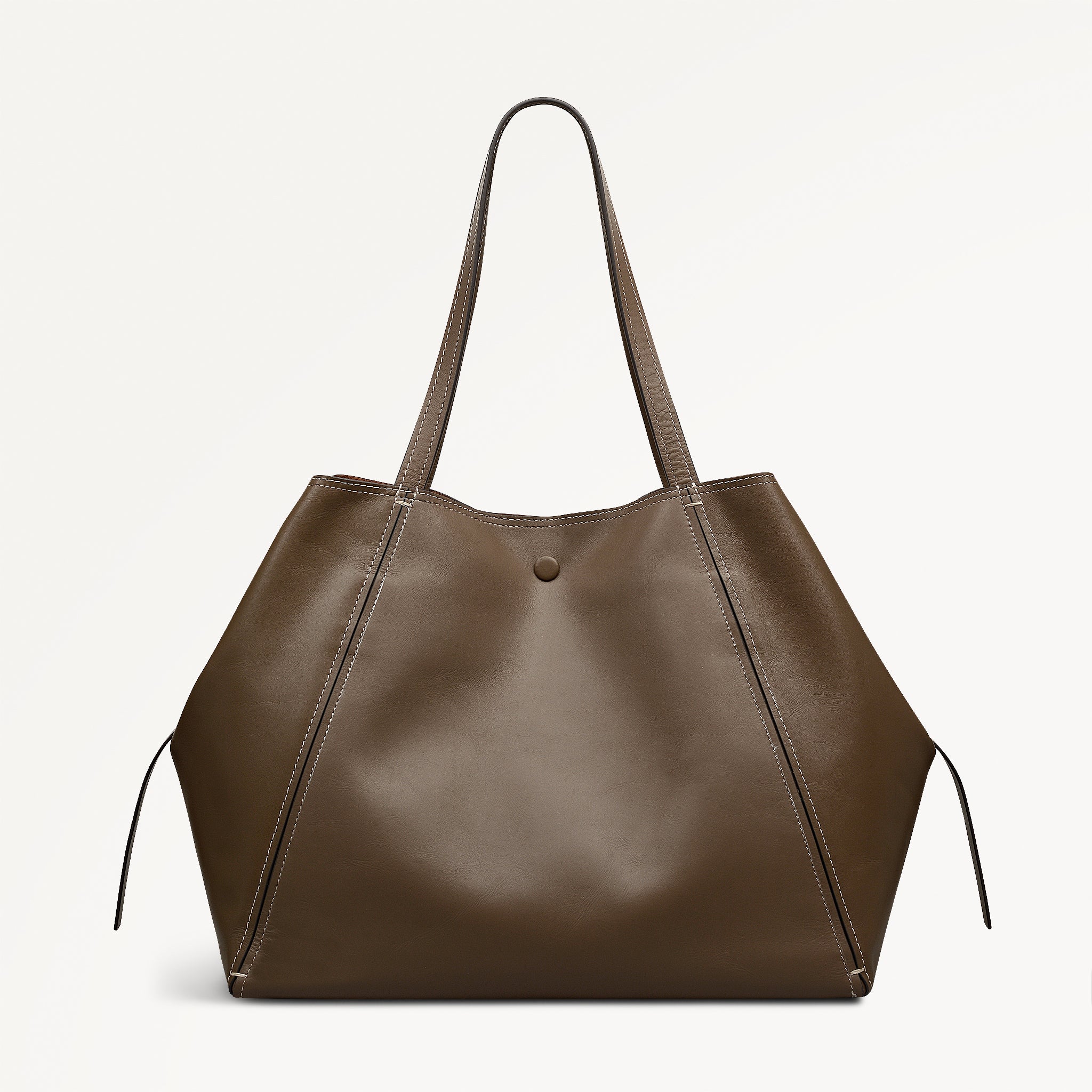 The Delphine Extra Large Open Top Tote Coffee - 113045