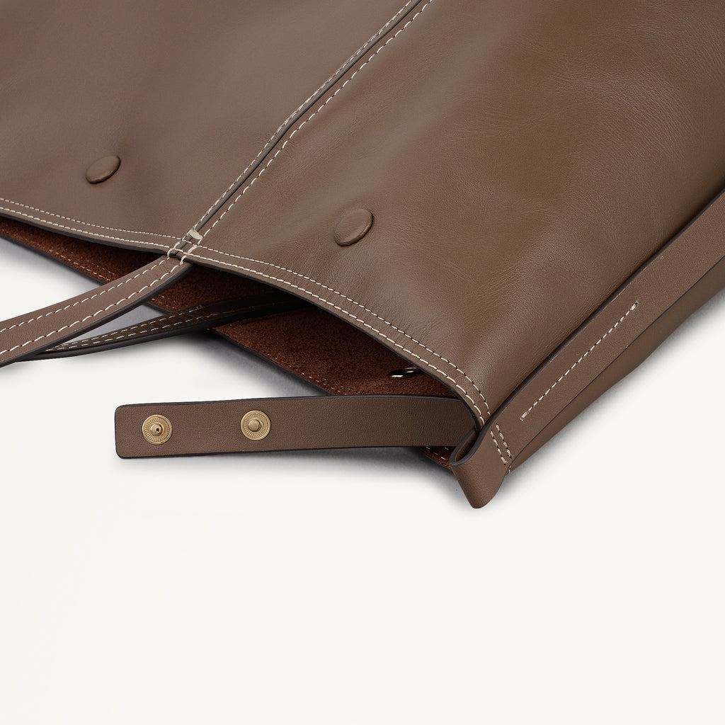 The Delphine Extra Large Open Top Tote Coffee - 113045