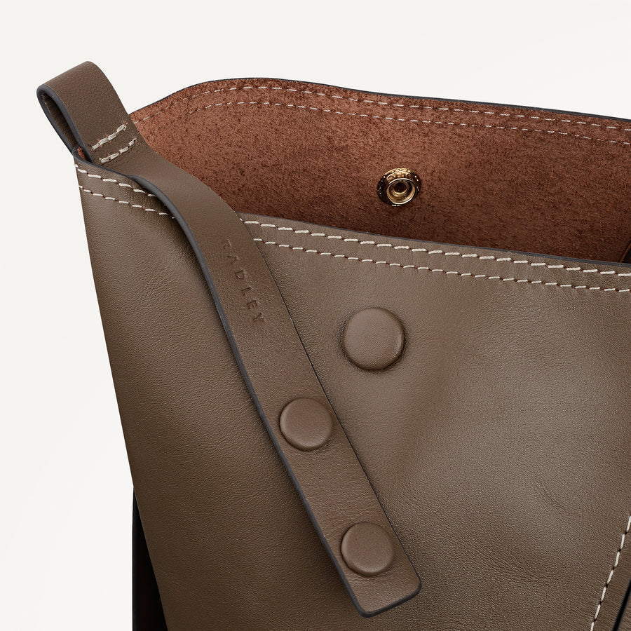 The Delphine Extra Large Open Top Tote Coffee - 113045