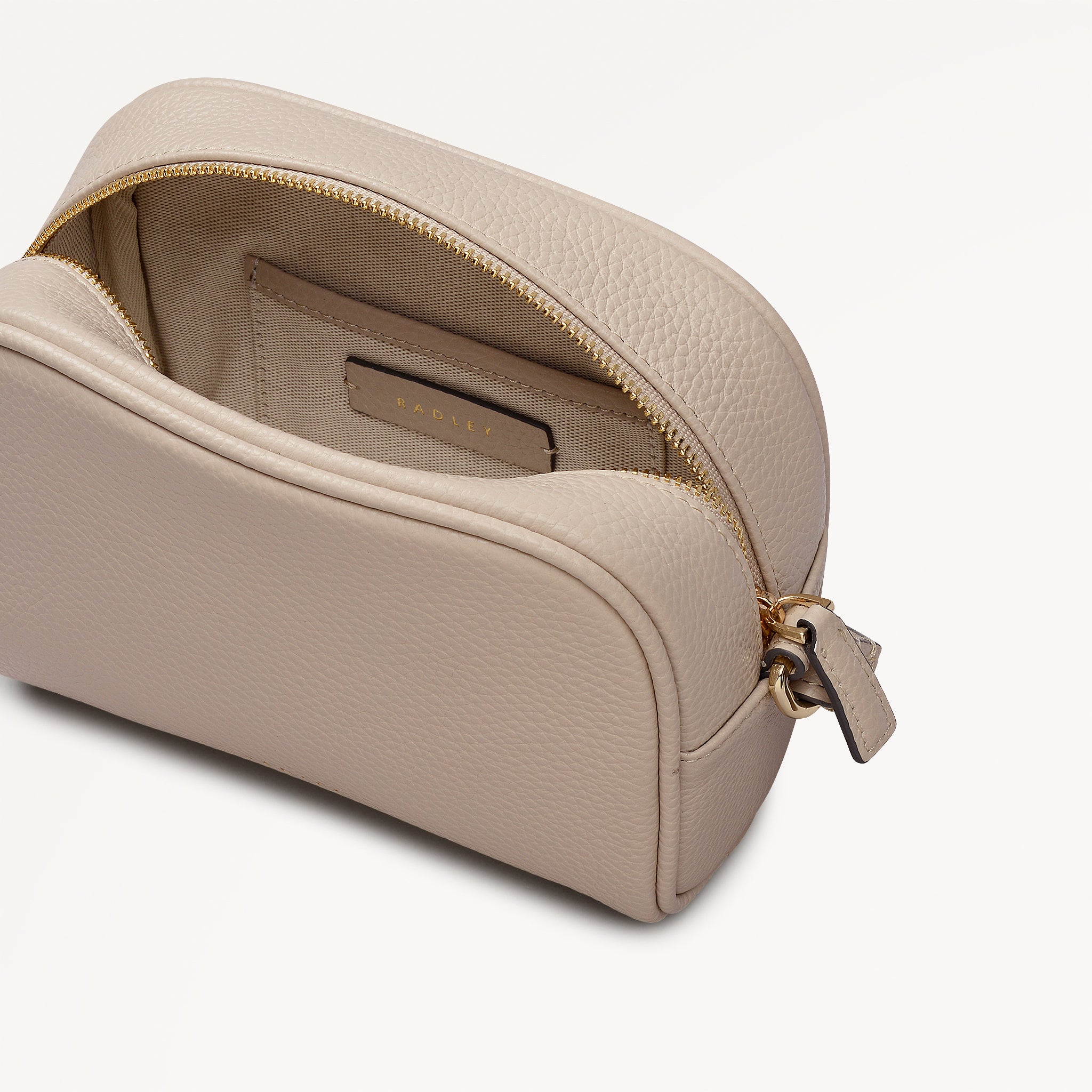 THE DAILY SMALL ZIP AROUND CROSS BODY PORCINI