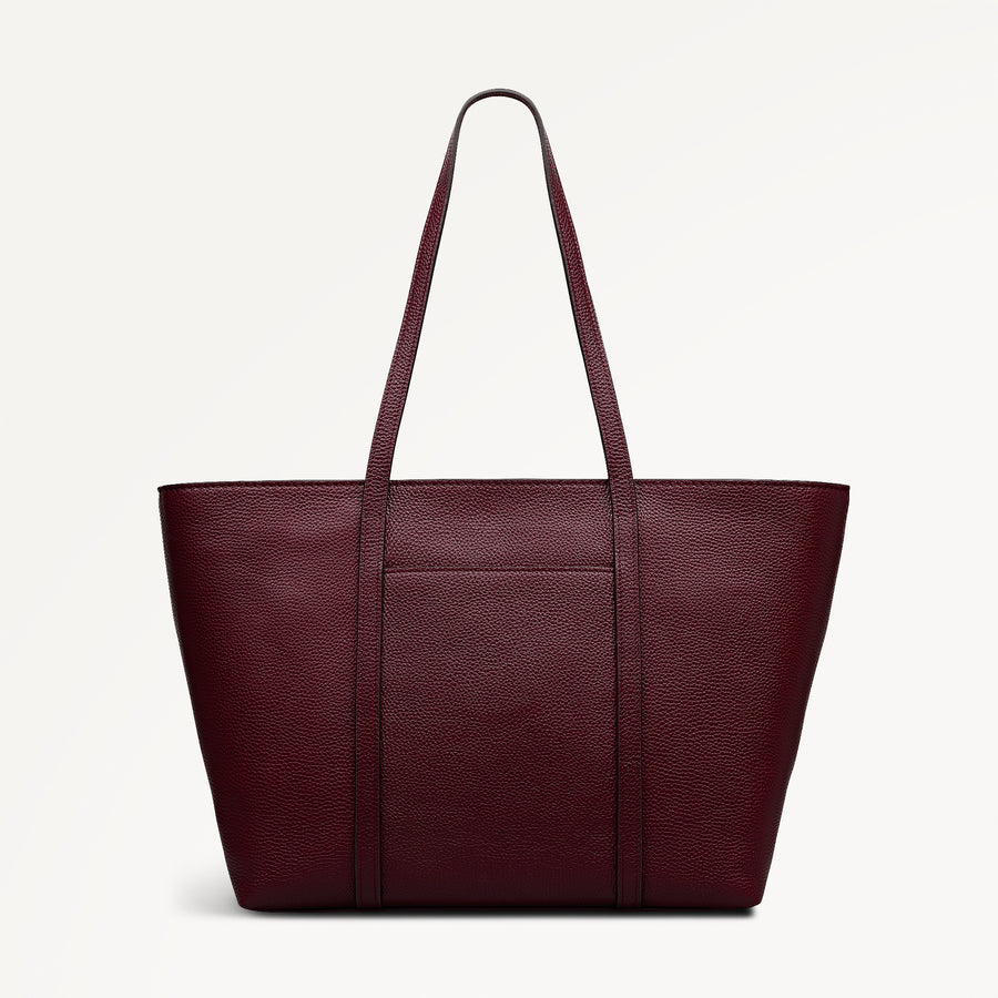 The Weekly Large Open Top Tote Dark Cherry - 113053