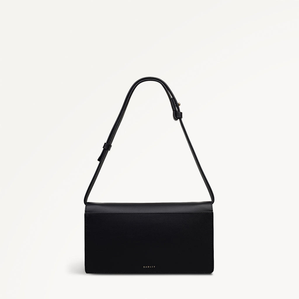 The Christina Mini Flapover Shoulder Black - 113054