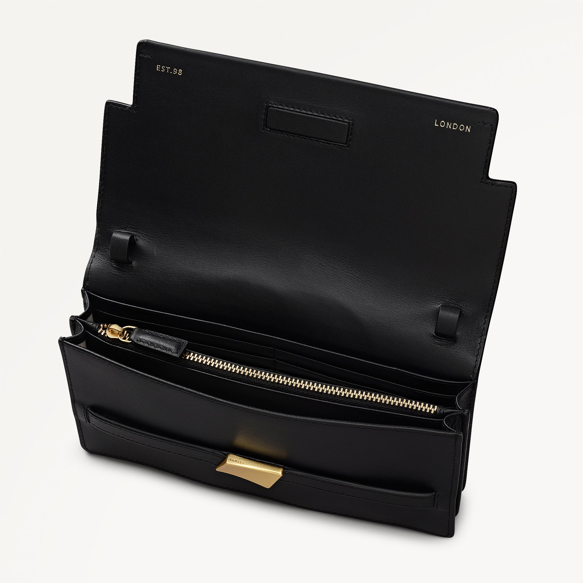 The Christina Mini Flapover Shoulder Black - 113054