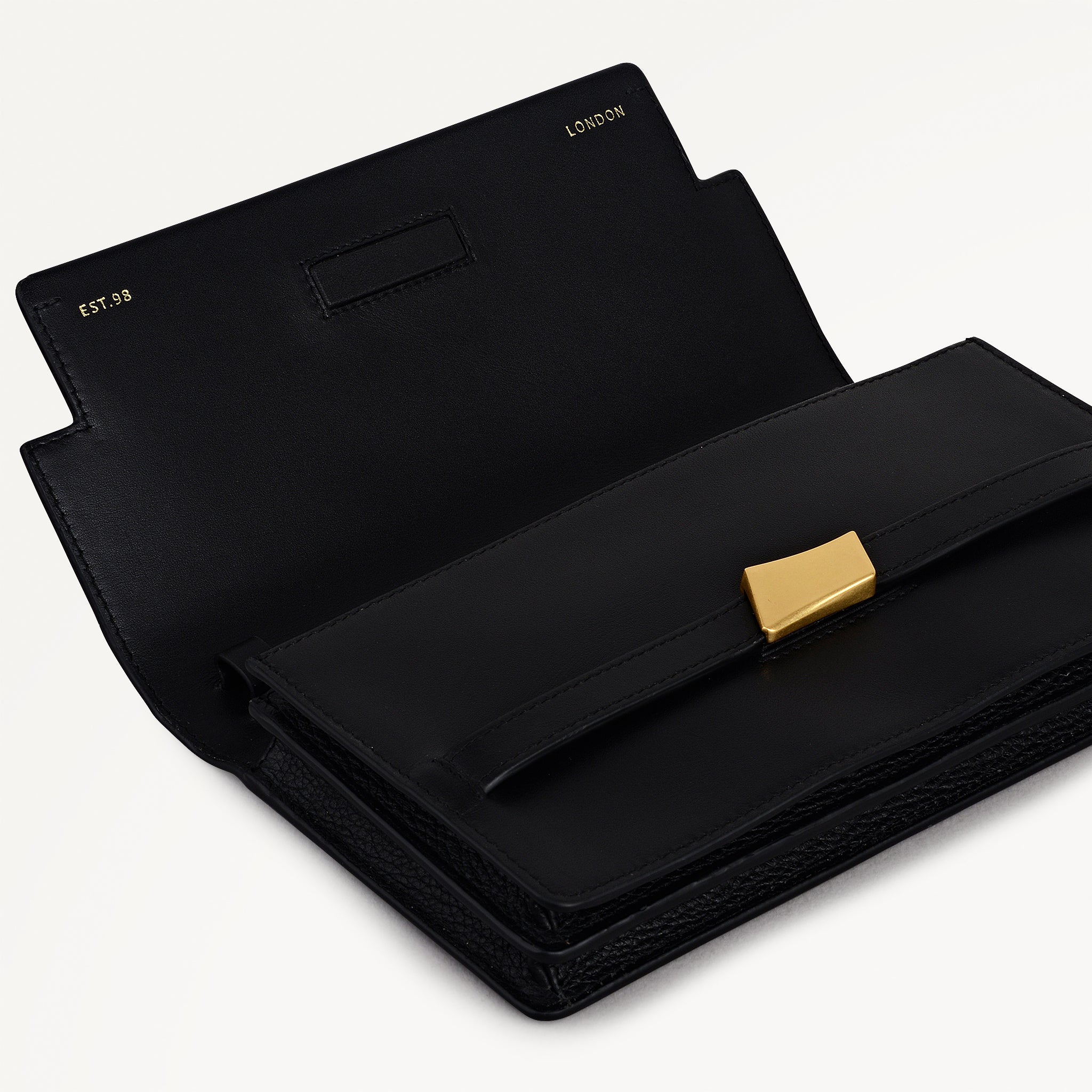 The Christina Mini Flapover Shoulder Black - 113054