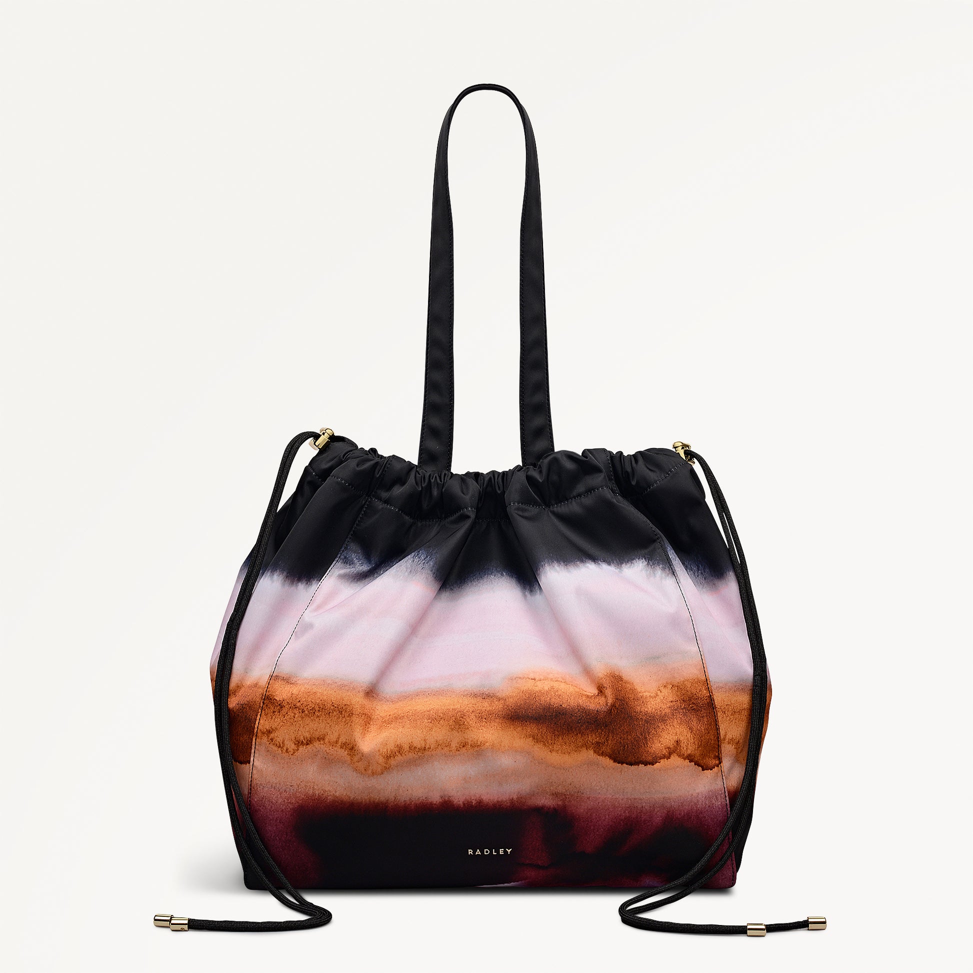 Eden Row - Ombre Stripe Large Open Top Tote Black - 113057