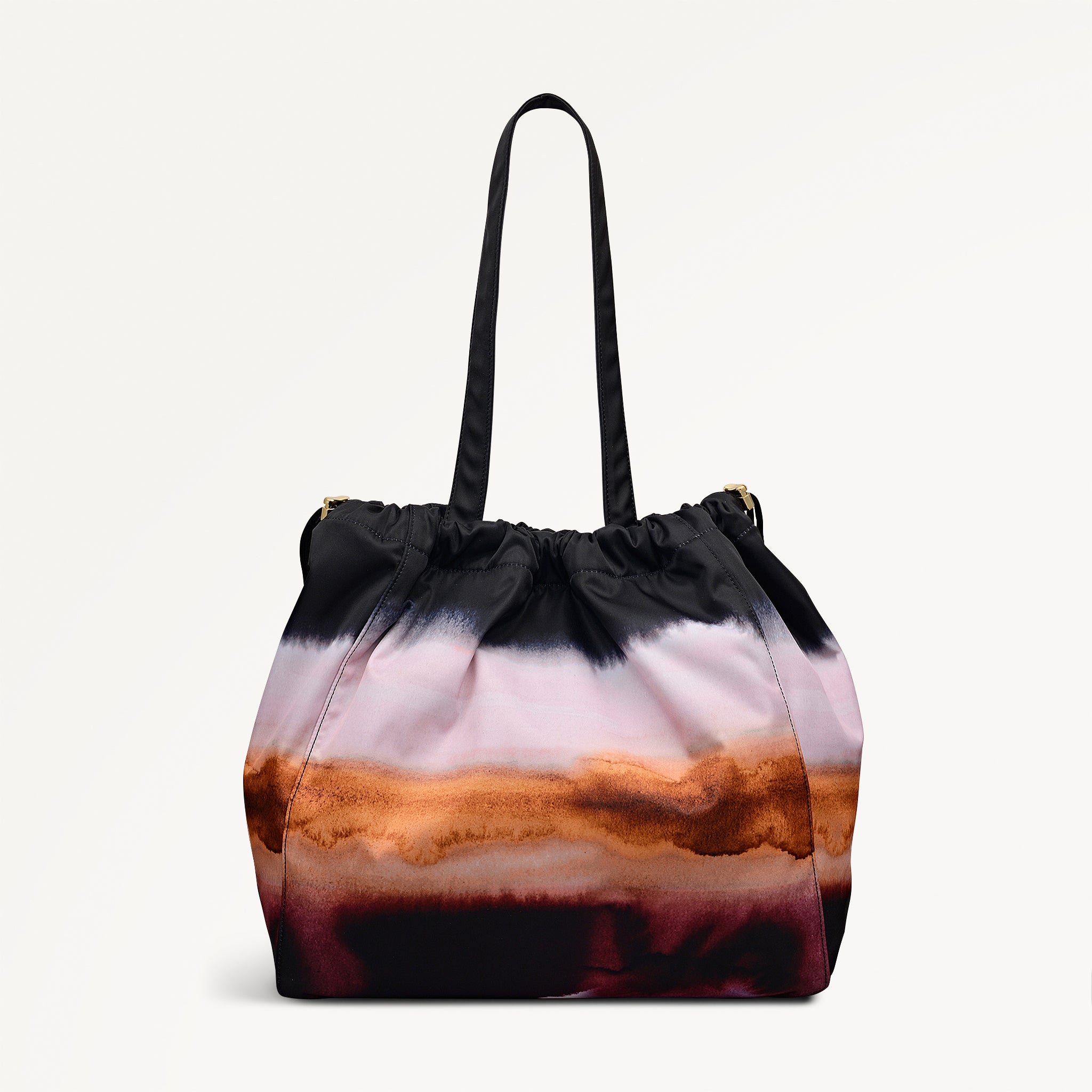 Eden Row - Ombre Stripe Large Open Top Tote Black - 113057
