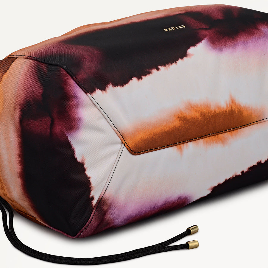 Eden Row - Ombre Stripe Large Open Top Tote Black - 113057