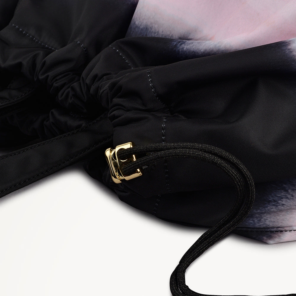 Eden Row - Ombre Stripe Large Open Top Tote Black - 113057