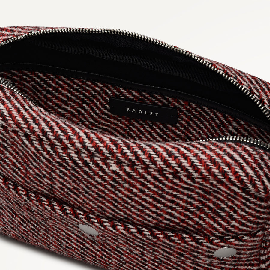 Hadleigh Place Small Ziptop Cross Body Dark Cherry - 113060