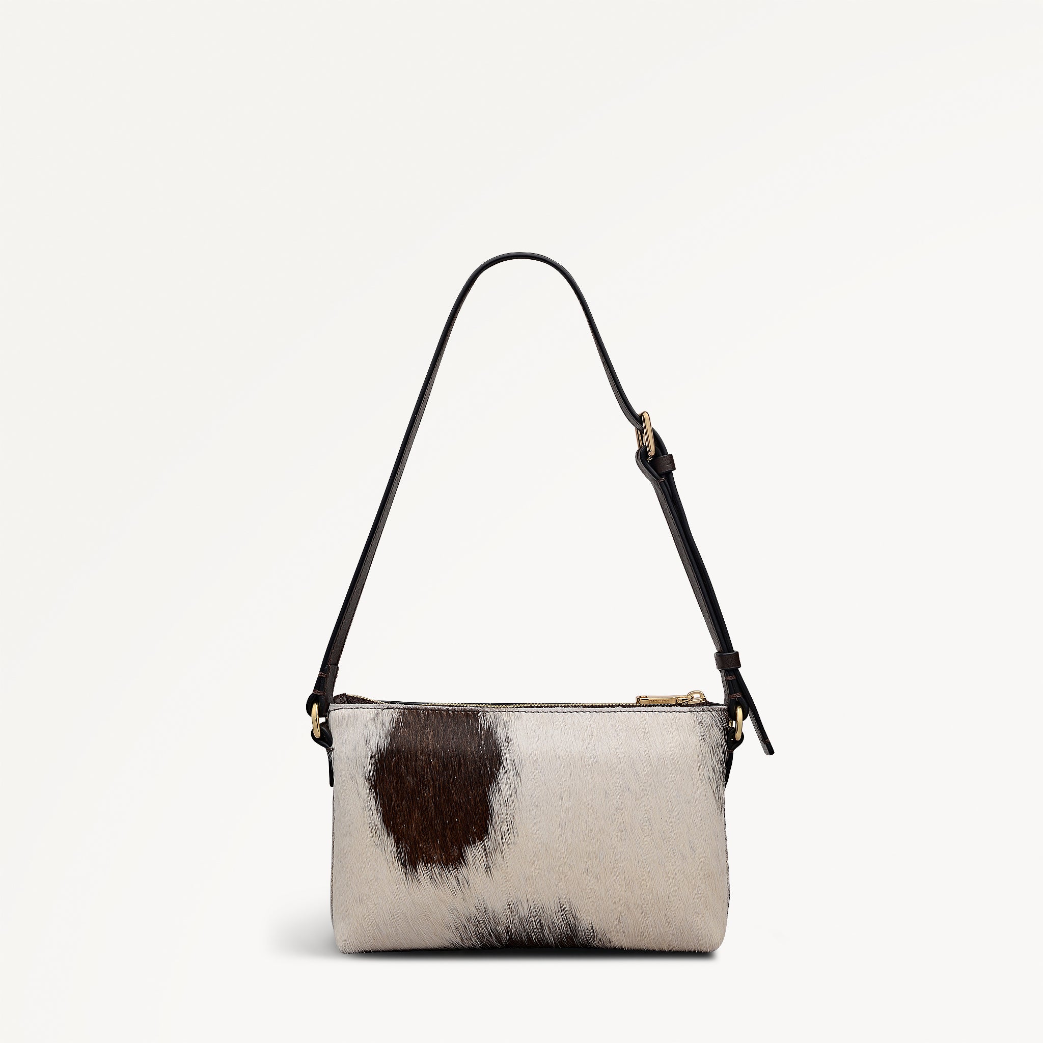 Dark Oak Mini Ziptop East-West Shoulder Bag | Pockets SS26