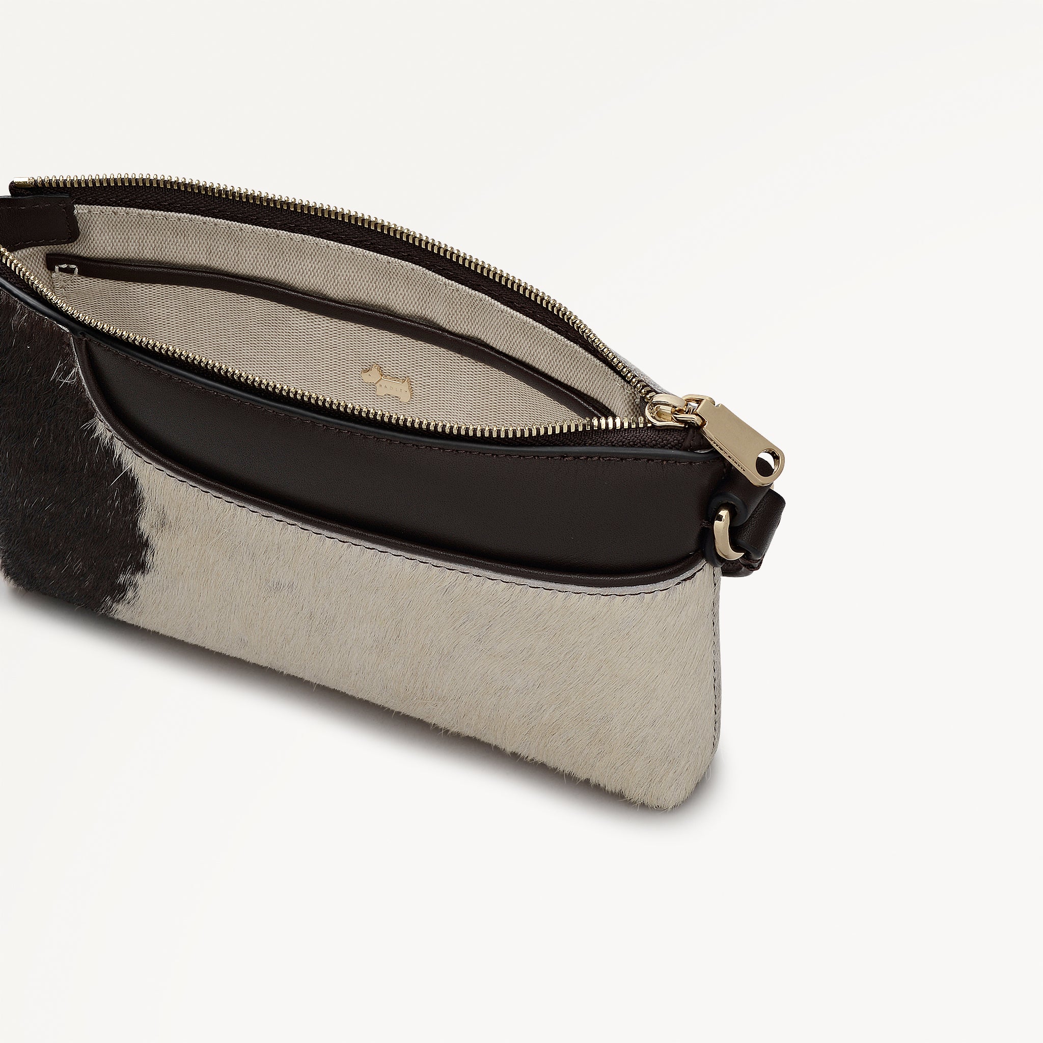 Dark Oak Mini Ziptop East-West Shoulder Bag | Pockets SS26