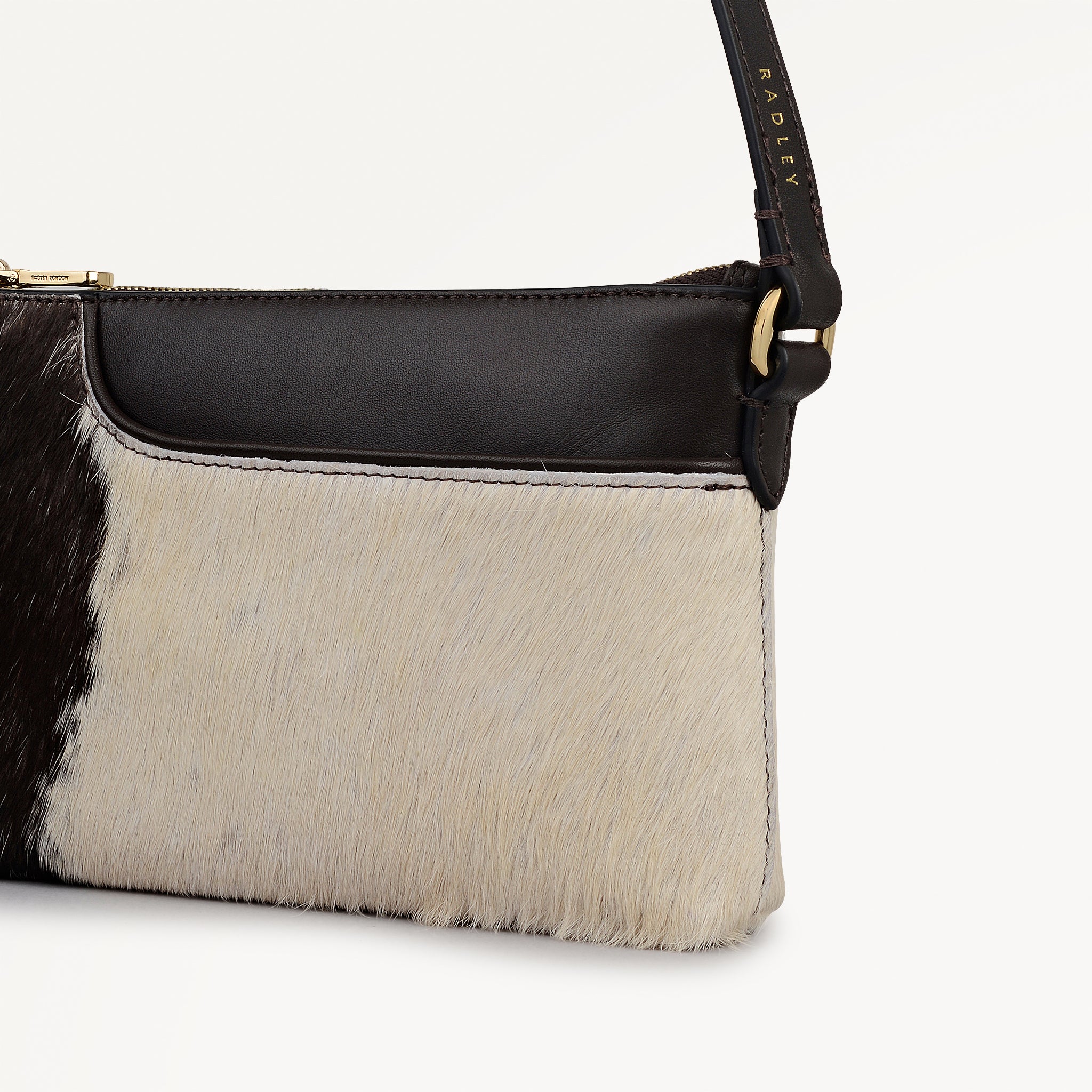 Dark Oak Mini Ziptop East-West Shoulder Bag | Pockets SS26