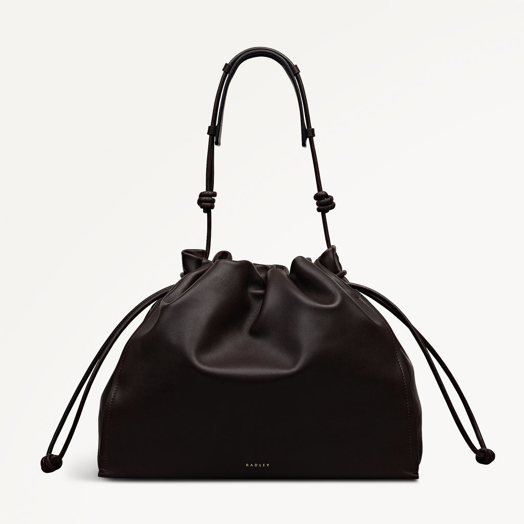 The Roxburgh Large Drawstring Shoulder Dark Oak - 113067