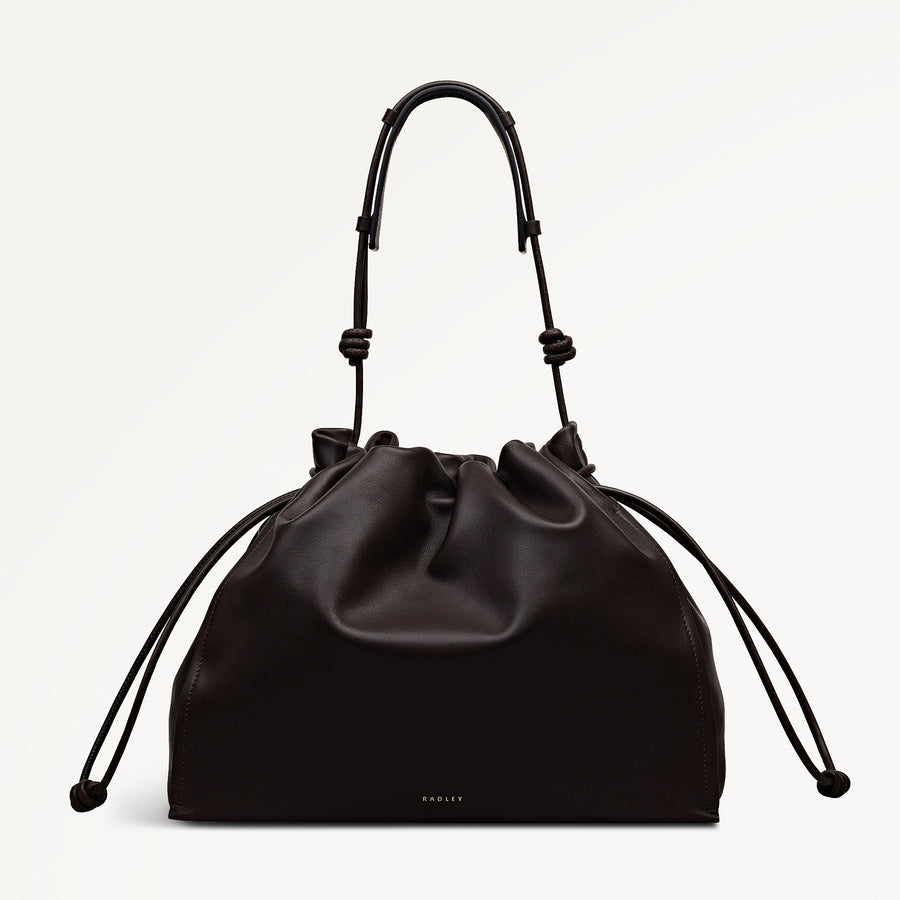 The Roxburgh Large Drawstring Shoulder Dark Oak - 113067