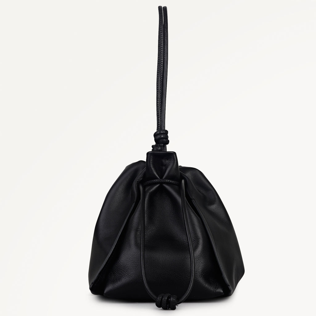 The Roxburgh Medium Drawstring Cross Body Black - 113069