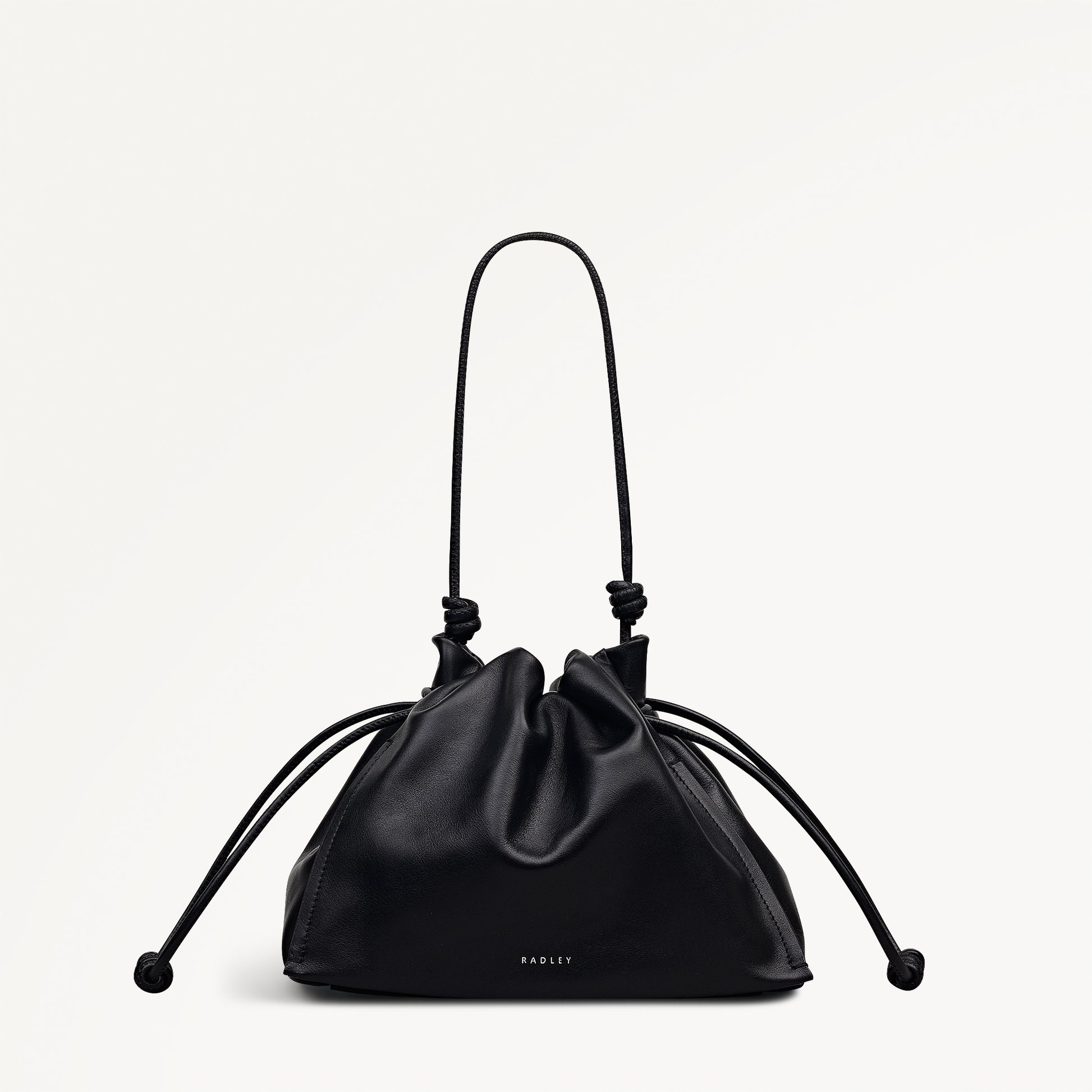 The Roxburgh Medium Drawstring Cross Body Black - 113069