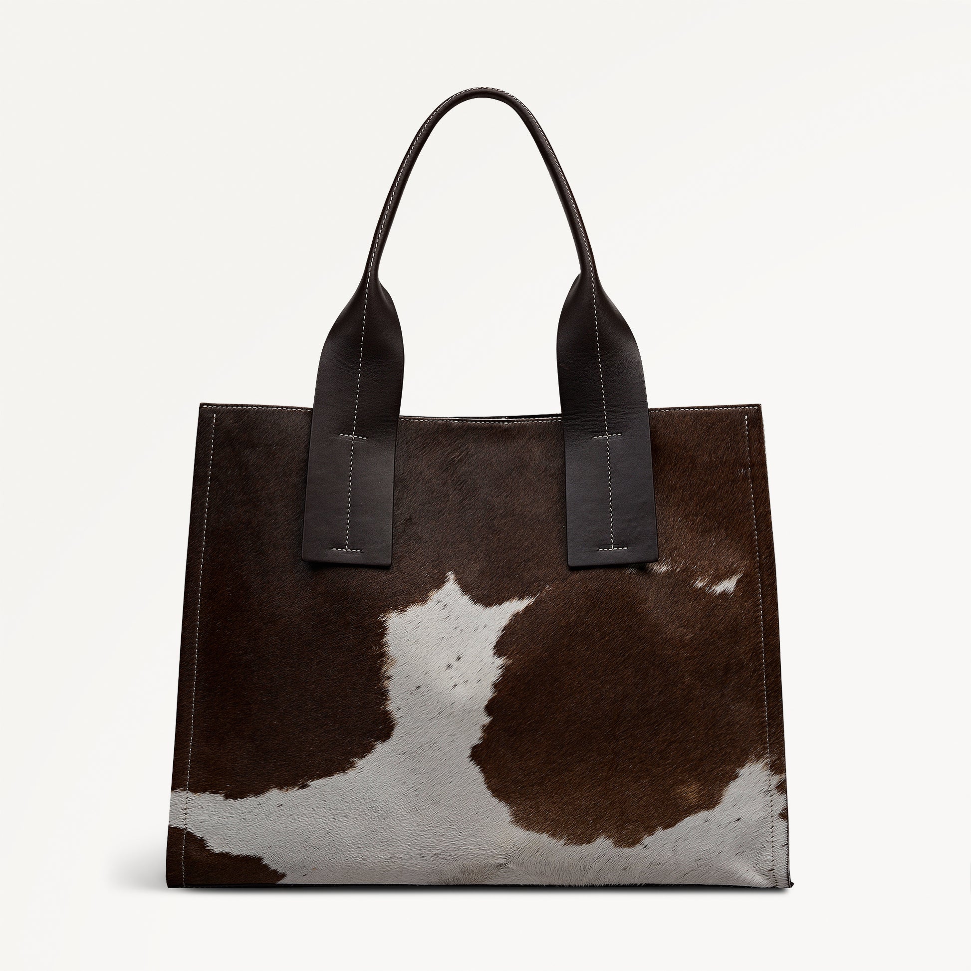 The Strand - Cow Hide Large Open Top Shoulder Dark Oak - 113075