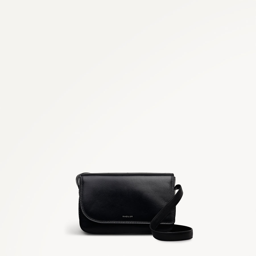 Pocket Street Small Flapover Cross Body Black - 113086