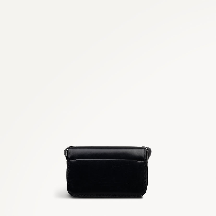 Pocket Street Small Flapover Cross Body Black - 113086