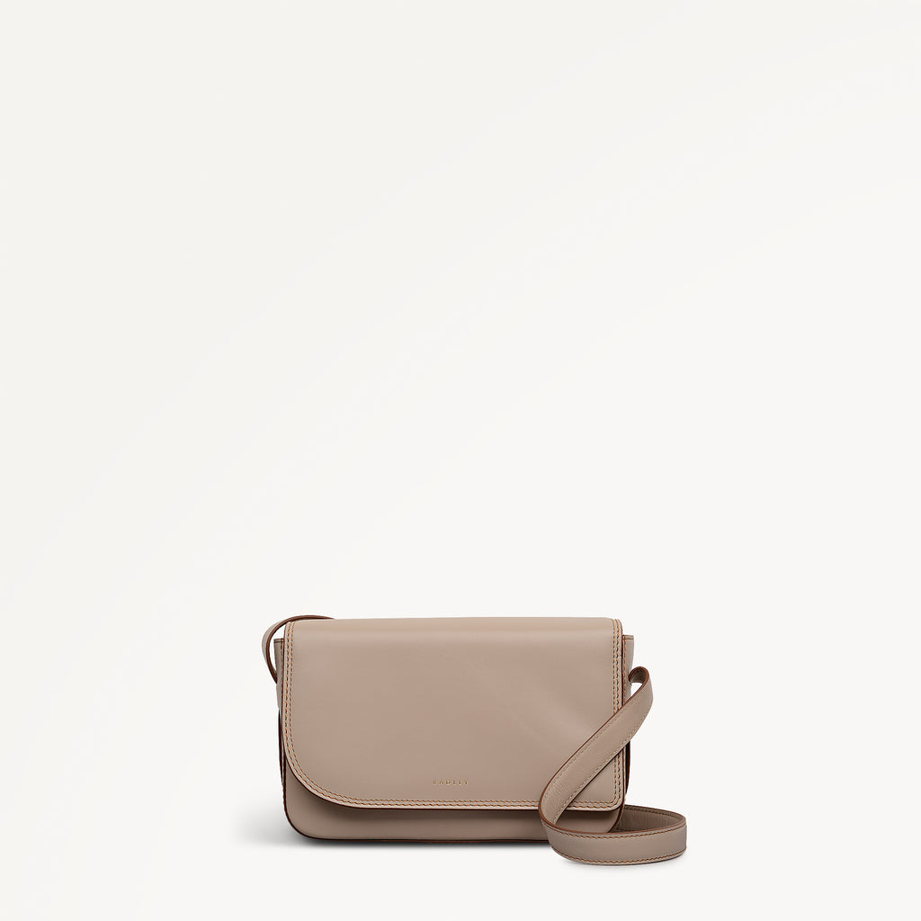 Pocket Street Small Flapover Cross Body Porcini - 113088