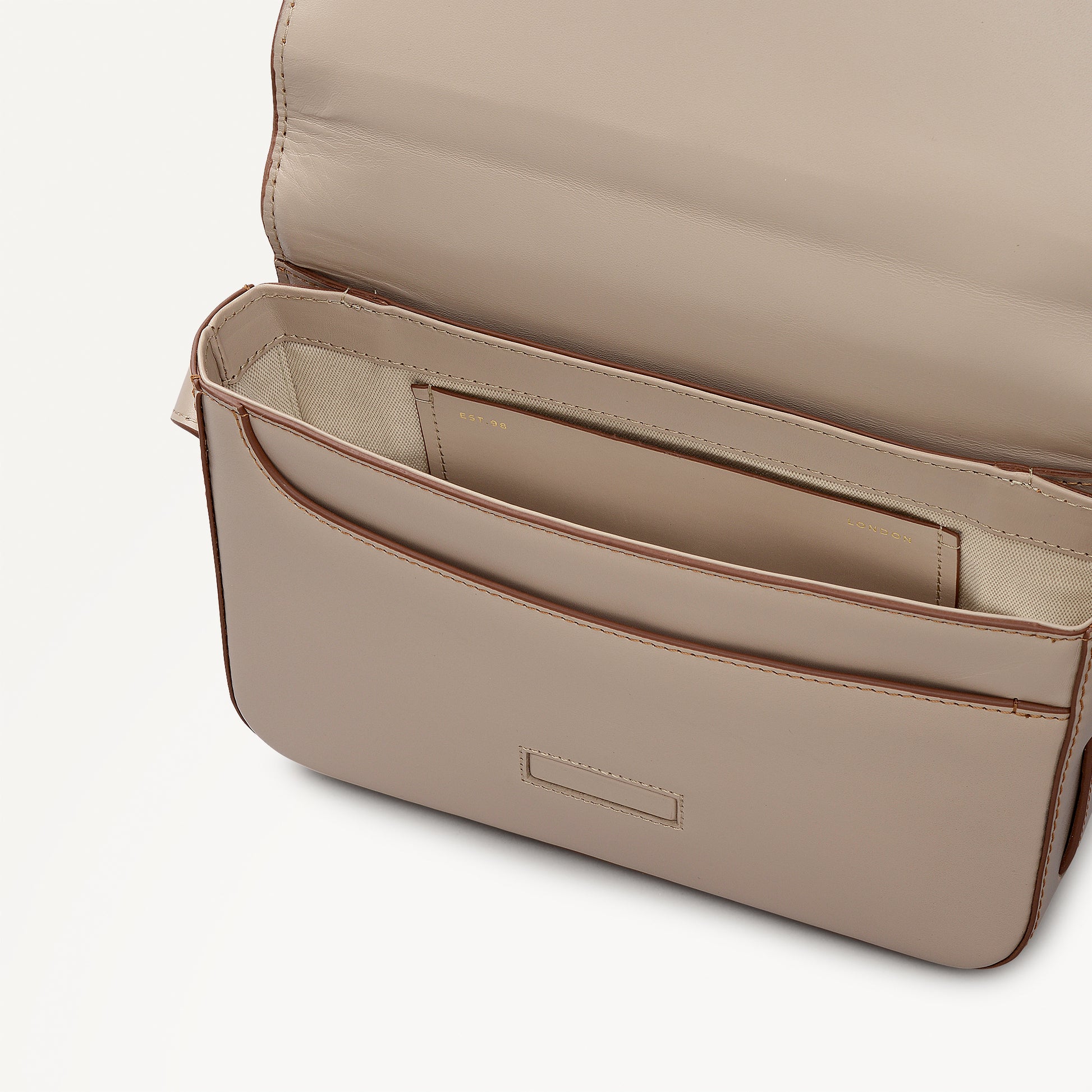 Pocket Street Small Flapover Cross Body Porcini - 113088